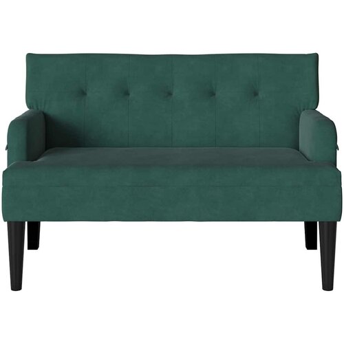  Chesterfield klupa Tamnozelena 112 x 65,5 x 75 cm Bar&amp;scaron;un Slike