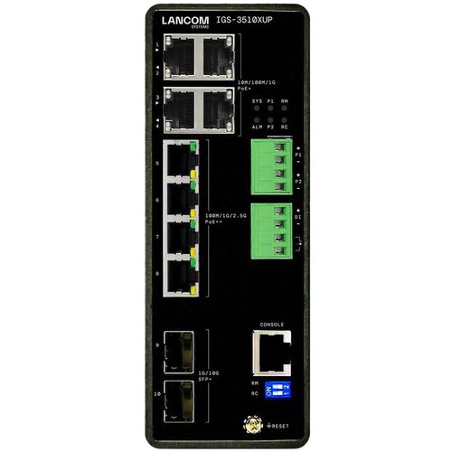  LANCOM IGS-3510XUP Managed L3 2.5G Ethernet (100 /1000 /2500) Power over Ethernet (PoE) Black Cene