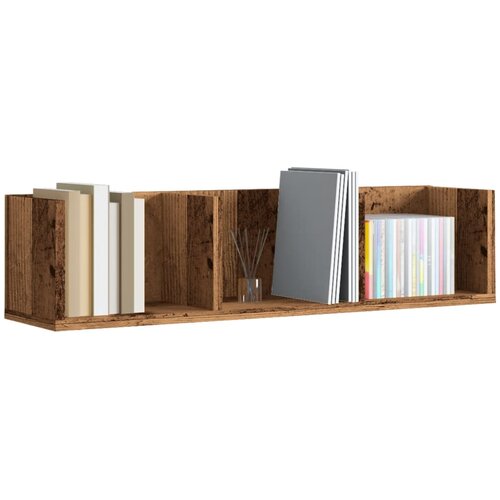 Cd zidna polica staro drvo 75x18x18 cm konstruirano drvo Slike