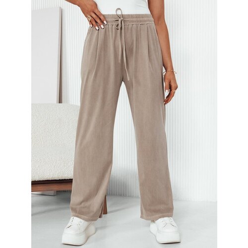DStreet Women's wide trousers ASTERS, beige Cene