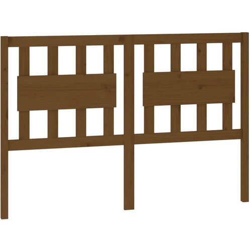 Maison Chic posteljno vzglavje - vzglavna omarica - nočna omarica medeno rjavo 125,5x4x100 cm trdna borovina, (21707116) Cene