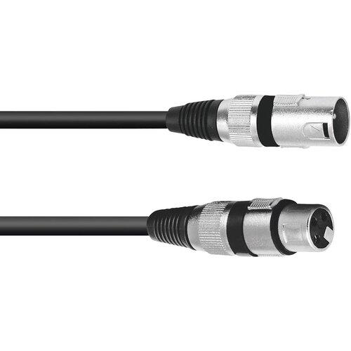 Omnitronic 30220400 XLR priklučni konektor [1x XLR vtič 3-polni - 1x XLR vtičnica 3-polna] 0.50 m črna, (20428089) Cene