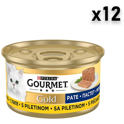 Gourmet Gold pašteta za mačke, piletina, 12x85g Cene