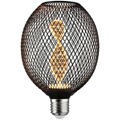 PAULMANN LED svetlobni vir Metallic Glow Helix Globe (E27, Možnost zatemnitve: Ni mogoče zatemniti, Toplo bela, 110 lm, 3,5 W, Črna) Slike