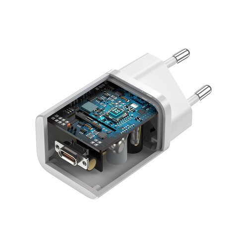 Baseus Super Si brzi punjač adapter, 1C, 25W, USB-C-USB-C 1 m kabel, bijeli Slike
