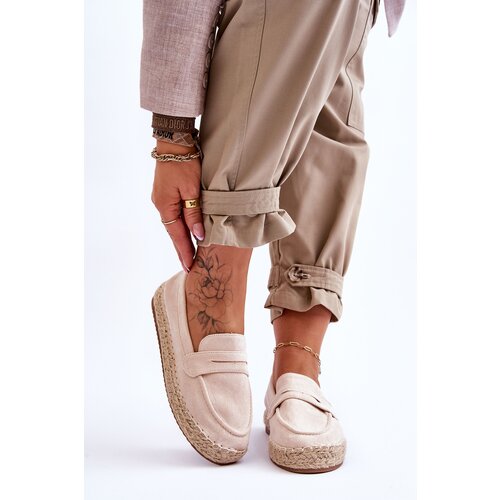 Kesi Women&amp;#039;s Suede Espadrilles Light Beige Keyla Slike