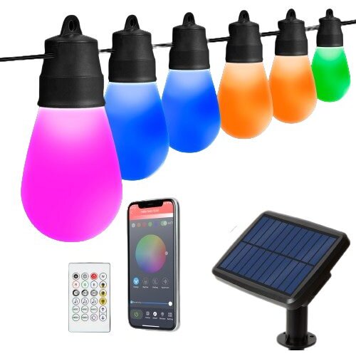 Garden of Eden zunanji solarni rgbic smart bluetooth 30 led niz 13m Slike