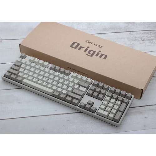 Ducky origin vintage keyboard universal usb qwertz german grey