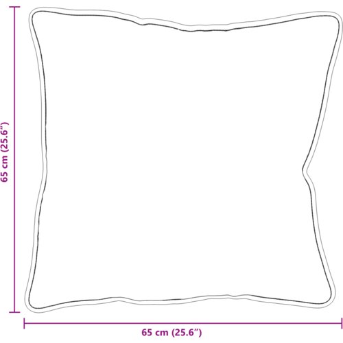 vidaXL Jastuk 2 pcs Bijela 65 x 65 cm Cijene