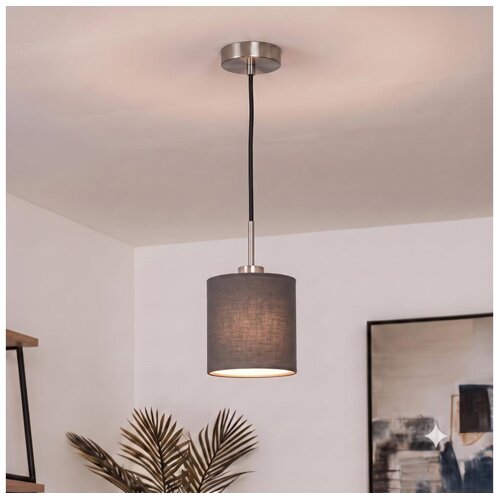 Brilagi LED luster na sajli NUBILA 1xE27/60W/230V &amp;Oslash; 14 cm crna/antracit Slike
