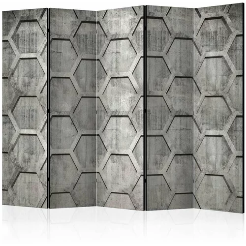  Paravan u 5 dijelova - Platinum cubes II [Room Dividers] 225x172