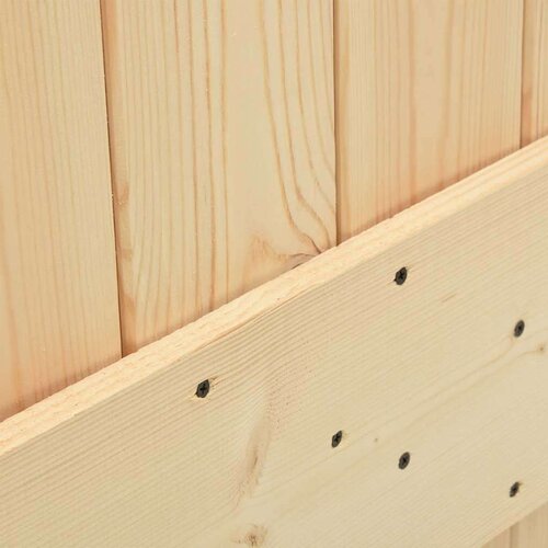 vidaXL Drsna vrata s kompletom vodil 90x210 cm trdna borovina Cene
