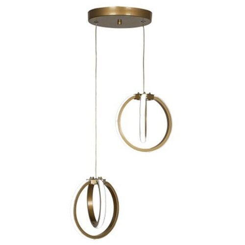 VISILICA Kovinska LED viseča svetilka v bronasti barvi &amp;oslash; 20 cm Sezen &amp;ndash; Slike