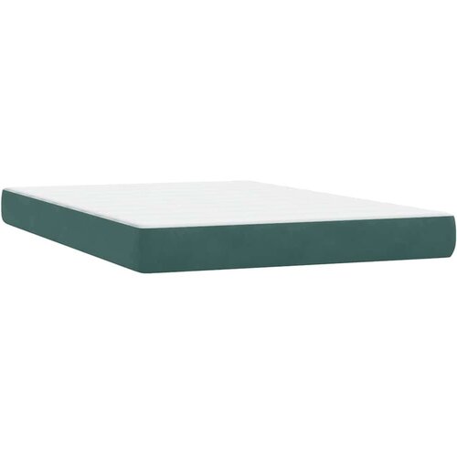 Box Spring krevet s madracem tamno zeleni 160x220 cm bar&amp;scaron;un Slike