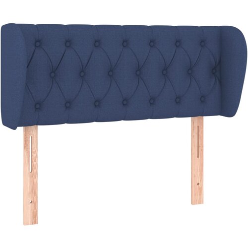 Maison Chic vzglavna omarica - nočna omarica - posteljna omarica z u&amp;scaron;esi modro 103x23x78/88 cm blago, (21708681) Slike