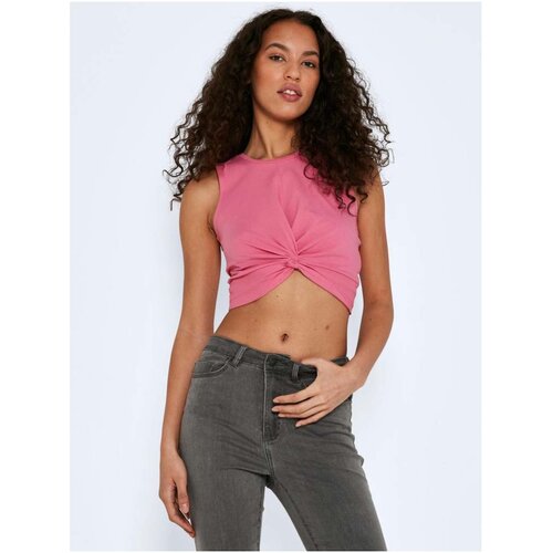 Noisy May Pink Cropped Tank Top Twiggi - Women Slike