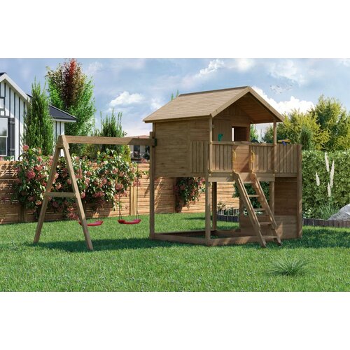 Fungoo Set SUNSHINE - drveno vrtno igrali&amp;scaron;te Slike