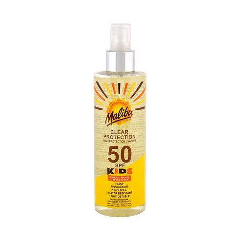 Malibu kids clear protection SPF50 otroški sprej za zaščito pred soncem 250 ml Cene