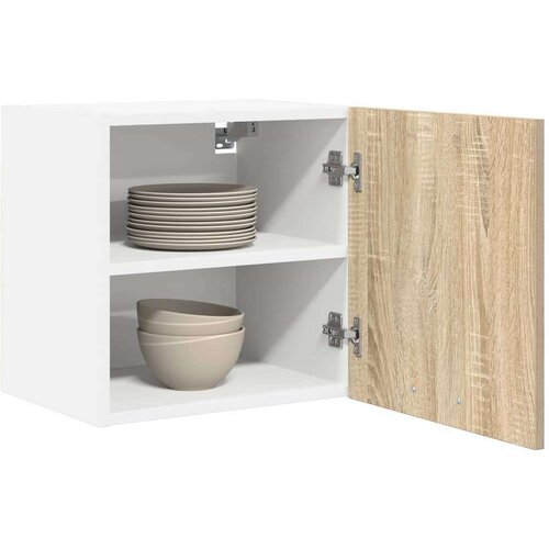 VidaXL viseći ormarić riga 2 pcs sonoma hrast i bijela 40 x 31 x 40 cm Slike