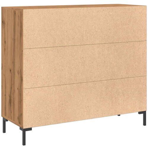 VidaXL Komoda boja hrasta artisana 90 x 34 x 80 cm konstruirano drvo Slike