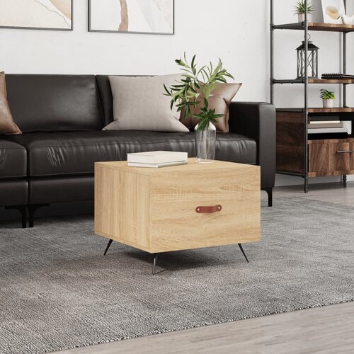 vidaXL Stolić za kavu boja hrasta 50 x 50 x 40 cm konstruirano drvo Cijene