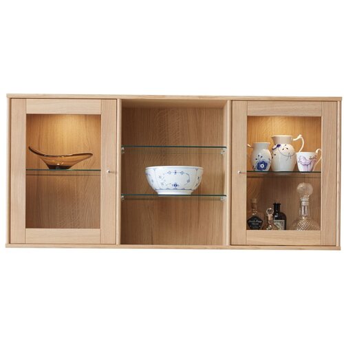 Hammel Furniture Viseća vitrina s rasvjetom u dekoru hrasta 133x61 cm Mistral - Slike