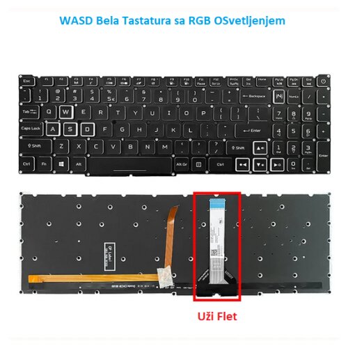  tastatura acer nitro 5 AN515-56 AN515-57 AN515-58 AN515-45 N20C1 osvetljenje colorfull Cene