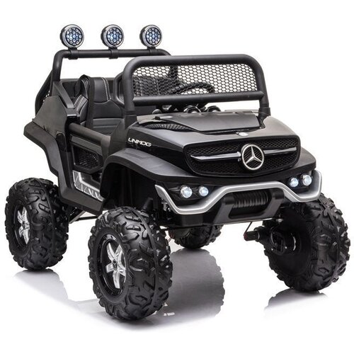  Licencirani auto na akumulator Mercedes Unimog S - crni Slike