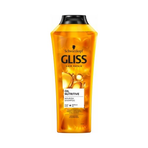 Schwarzkopf Gliss hair repair oil nutritive šampon 400ml pvc Slike