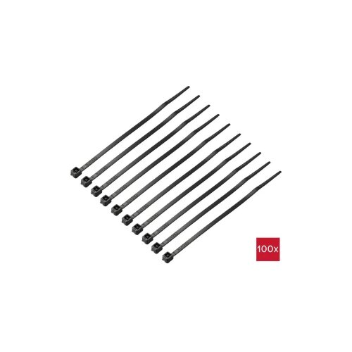 TRU COMPONENTS TC-12533316 vezice 100 mm 2.5 mm crna 100 St. Slike