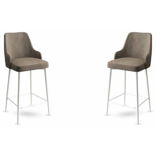 HANAH HOME enox - cappuccino, white cappuccinowhite bar stool set (2 pieces) Slike