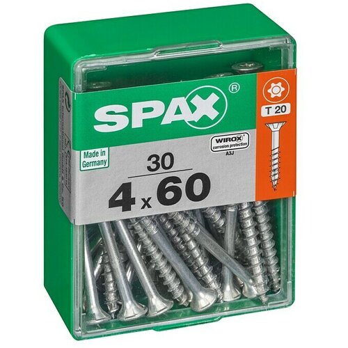 SPAX Univerzalni vijak T-Star plus (&amp;Oslash; x D: 4 x 60 mm, Povr&amp;scaron;ina WIROX, T-Star plus, 30 Kom.) Slike