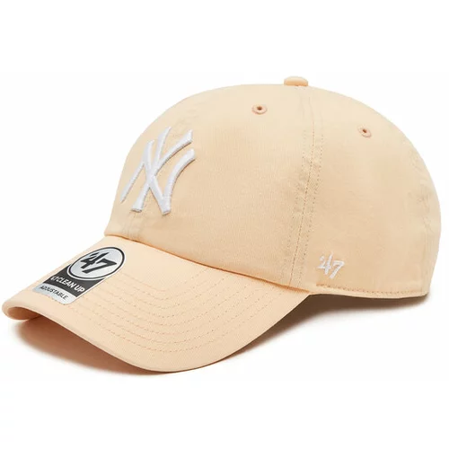 47 Brand Kapa s šiltom Mlb New York Yankees '47 Clean Up W/ No Loop Label B-NLRGW17GWS-AF Oranžna