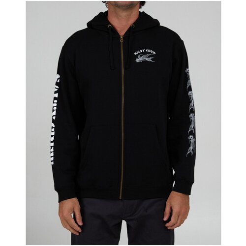 Salty Crew Puloverji Kamikaze zip fleece Črna Slike