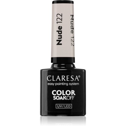 Claresa SoakOff UV/LED Color Nude gel lak za nokte nijansa 122 5 g Slike