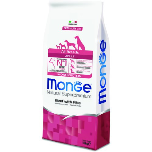 Monge suva hrana za pse all breeds adult monoprotein govedina&pirinač 12kg Cene