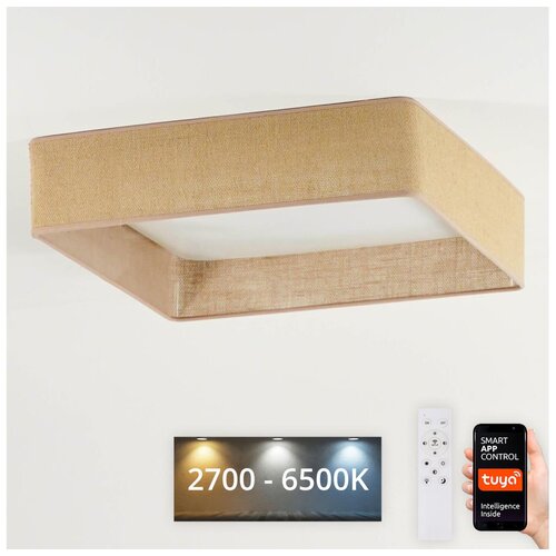  Brilagi-LED prigušiva svetiljka VELVET SQUARE LED/36W/230V Wi-Fi Tuya+DO braon Cene