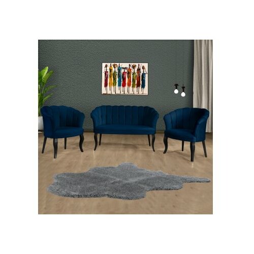 Atelier Del Sofa sofa i fotelja daisy black wooden dark blue Slike