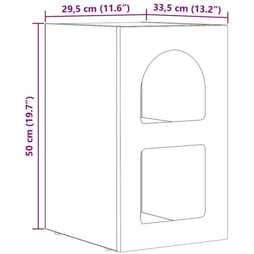  Noćni ormarić Dimljeni hrast 29.5 x 35 x 50 cm Slike