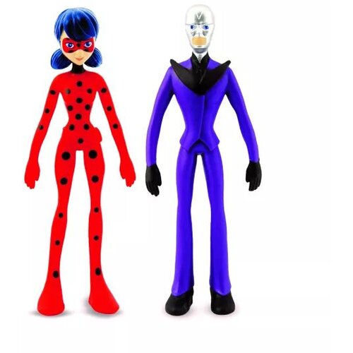  Bend-ems Miraculus figura set 2 komada, Ladybug protiv Hawk Motha Cene
