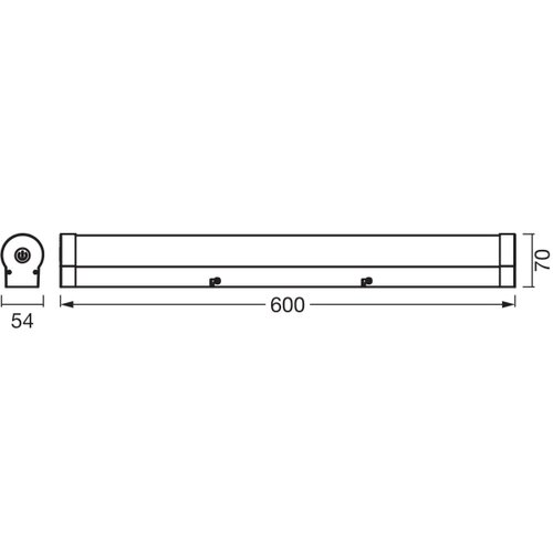 Osram LED osvetljenje za kupatilsko ogledalo ORBIS TUBE LED/12W/230V 60 cm IP44 hrom Slike