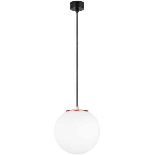 Sotto Luce Bijela viseća svjetiljka s bakrenim grlom TSUKI M, ⌀ 25 cm Slike