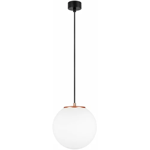 Sotto Luce Bijela viseća svjetiljka s bakrenim grlom TSUKI M, ⌀ 25 cm