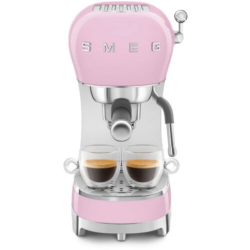 Smeg ECF02PKEU Aparat za espresso u za retro stilu 50-ih, Cadillac Pink, rucka filter. Cijene