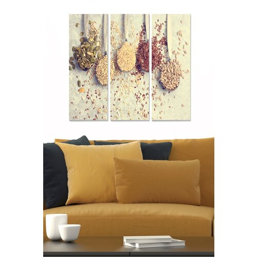 Wallity MDF140748298 multicolor decorative mdf painting (3 pieces) Slike