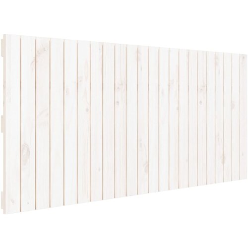 Maison Chic Stensko posteljno vzglavje - Vzglavna omarica belo 140x3x60 cm trdna borovina, (22077231) Cene