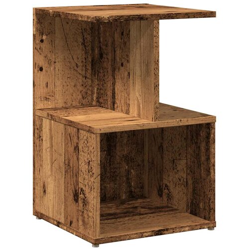 Maison Chic Nočna omarica - Nočna miza Old Wood 35x35x55 cm Inženirski les, (21687901) Slike