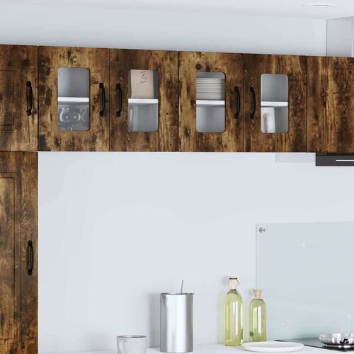  Zidni kuhinjski ormarić 2 pcs Dimljeni hrast 60 x 31 x 40 cm Cijene