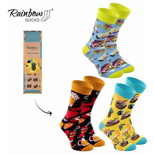 Kesi PARTY BOX Socks Set 3 Pairs of Rainbow Socks Cene
