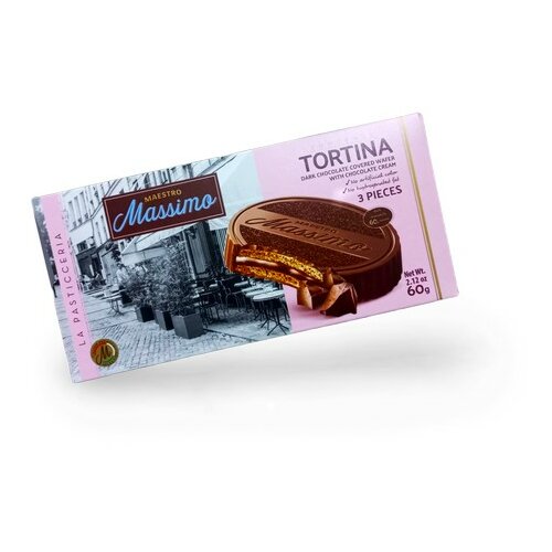 Maestro Massimo massimo napolitanke tamna čokolada 60g Slike